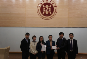 香港高等教育科技教育学院师生一行来h图书馆