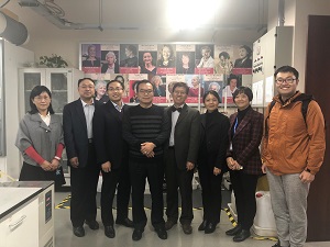 齐炼文，窦德强，姜宝红，徐江教授来h图书馆